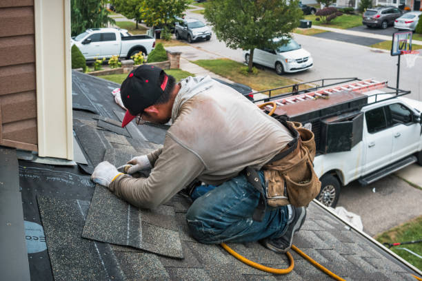 Professional Roofing technician working in Grapeville, PA